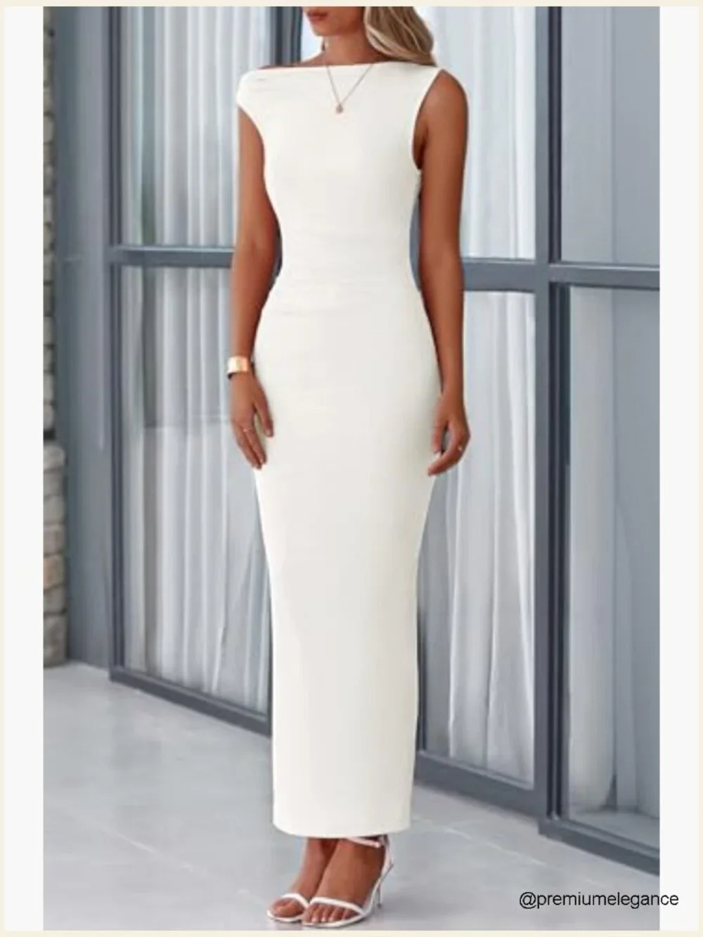 One Shoulder Bodycon Maxi Dress Mesh Formal Wedding Guest Cocktail - Picture 6 of 7